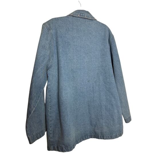 Vintage 90s The Blue Denim Rodeo Cowgirl Western Jean Blazer Jacket - Picture 9 of 9